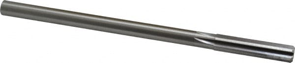 Made in USA 433-0.4070 Chucking Reamer: 0.407" Dia, 7" OAL, 1-3/4" Flute Length, Straight Shank, High Speed Steel Image