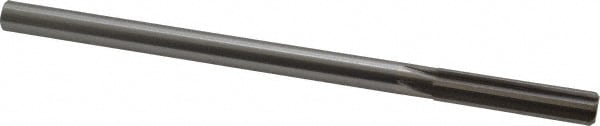 Made in USA 433-0.4090 Chucking Reamer: 0.409" Dia, 7" OAL, 1-3/4" Flute Length, Straight Shank, High Speed Steel Image