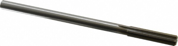 Made in USA 433-0.4160 Chucking Reamer: 0.416" Dia, 7" OAL, 1-3/4" Flute Length, Straight Shank, High Speed Steel Image