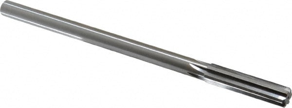 Made in USA 433-0.4180 Chucking Reamer: 0.418" Dia, 7" OAL, 1-3/4" Flute Length, Straight Shank, High Speed Steel Image