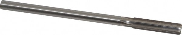 Made in USA 433-0.4360 Chucking Reamer: 0.436" Dia, 7" OAL, 1-3/4" Flute Length, Straight Shank, High Speed Steel Image