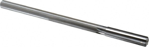 Made in USA 433-0.4830 Chucking Reamer: 0.483" Dia, 8" OAL, 2" Flute Length, Straight Shank, High Speed Steel Image