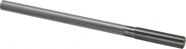 Made in USA 433-0.4950 Chucking Reamer: 0.495" Dia, 8" OAL, 2" Flute Length, Straight Shank, High Speed Steel Image