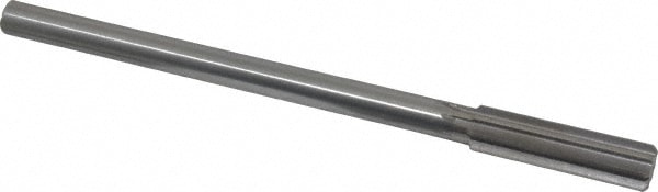 Made in USA 433-0.5610 Chucking Reamer: 0.561" Dia, 8" OAL, 2" Flute Length, Straight Shank, High Speed Steel Image