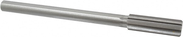 Made in USA 433-0.8140 Chucking Reamer: 0.814" Dia, 9-1/2" OAL, 2-1/2" Flute Length, Straight Shank, High Speed Steel Image