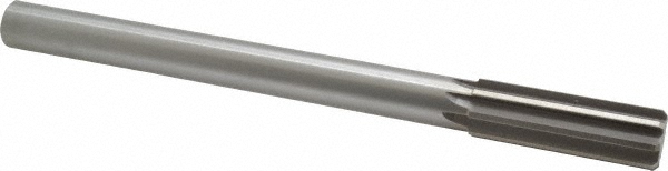 Made in USA 433-0.8740 0.874" Diam 8-Flute Straight Shank Straight Flute High Speed Steel Chucking Reamer Image