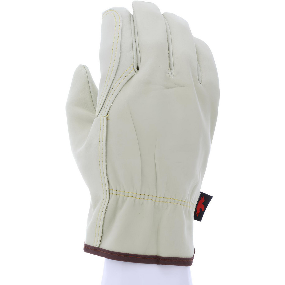 Work Gloves: Memphis® 3730DP, Size Small, Synthetic Leather Lined, Synthetic Leather, General Purpose - Beige & Brown, Pair