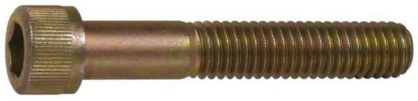 Value Collection MS16997-105 Hex Head Cap Screw: 3/8-16 x 2-1/2", Grade 4037 Alloy Steel, Yellow Cadmium-Plated 