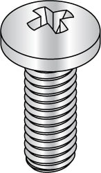 Value Collection MS35206-278 Machine Screw: 1/4-20 x 7/16", Pan Head, Phillips Image