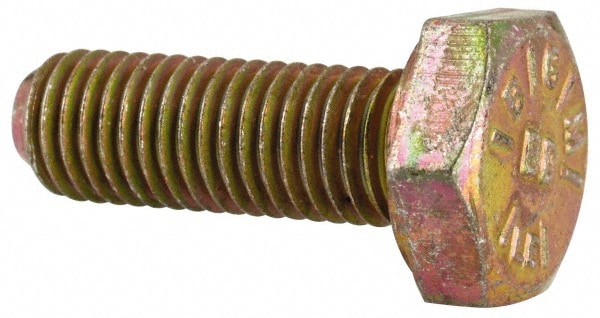 Made in North America BH025F075N Hex Head Cap Screw: 1/4-28 x 3/4", Grade 8 Steel, Zinc-Plated 