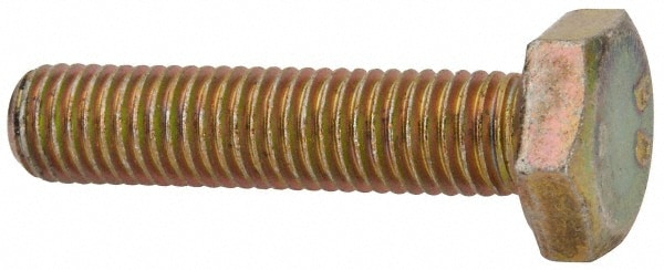 Made in North America BH025F113N Hex Head Cap Screw: 1/4-28 x 1-1/8", Grade 8 Steel, Zinc-Plated 