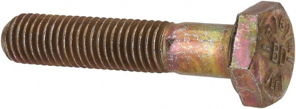 Made in North America BH025F125N Hex Head Cap Screw: 1/4-28 x 1-1/4", Grade 8 Steel, Zinc-Plated 