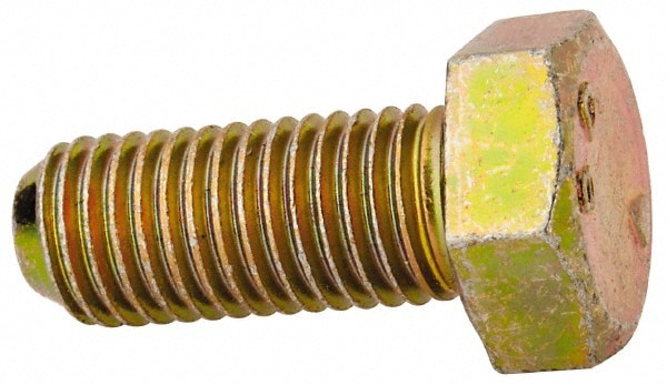 Made in North America BH031F075N Hex Head Cap Screw: 5/16-24 x 3/4", Grade 8 Steel, Zinc-Plated 