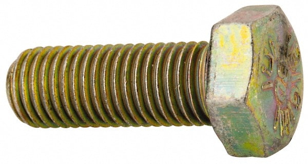 Made in North America BH031F088N Hex Head Cap Screw: 5/16-24 x 7/8", Grade 8 Steel, Zinc-Plated Image