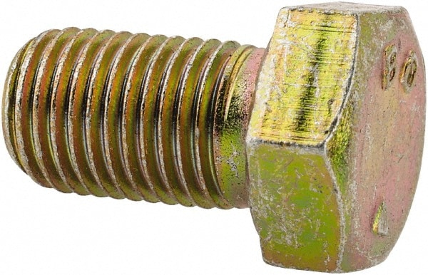 Made in North America BH038F063N Hex Head Cap Screw: 3/8-24 x 5/8", Grade 8 Steel, Zinc-Plated 