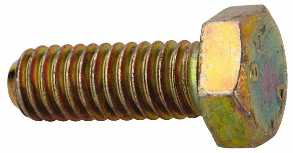 Made in North America BH031C088N Hex Head Cap Screw: 5/16-18 x 7/8", Grade 8 Steel, Zinc-Plated Image