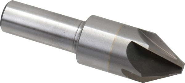 M.A. Ford. 78075001 3/4" Head Diam, 1/2" Shank Diam, 6 Flute 60° Solid Carbide Countersink Image