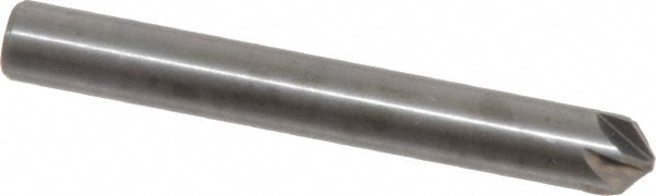 M.A. Ford. 78025004 1/4" Head Diam, 1/4" Shank Diam, 6 Flute 100° Solid Carbide Countersink Image