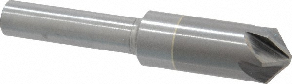 M.A. Ford. 78037504 3/8" Head Diam, 1/4" Shank Diam, 6 Flute 100&deg; Solid Carbide Countersink Image