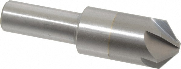 M.A. Ford. 78075004 3/4" Head Diam, 1/2" Shank Diam, 6 Flute 100° Solid Carbide Countersink Image