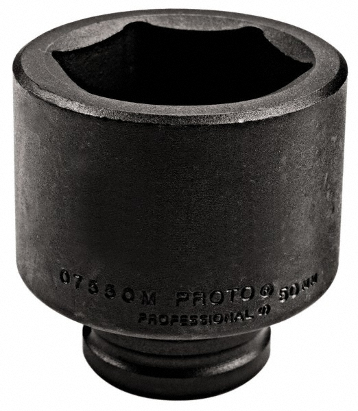 Impact Socket: 3/4" Drive, 29 mm Socket, Hex Drive - 6 Point