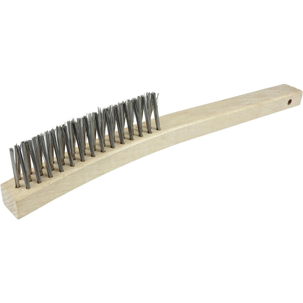Weiler - Scratch Brush: 3 Row, 14 Column, Stainless Steel | MSC Direct