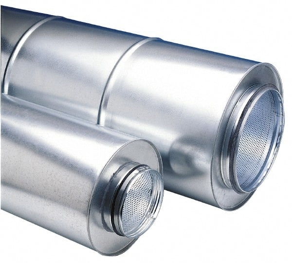 9-7/8" ID, Galvanized Duct Silencer