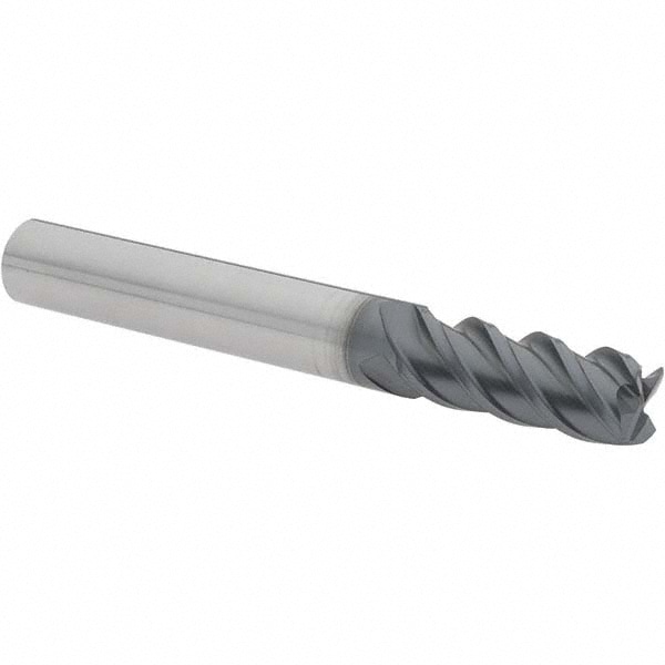 Iscar 5621084 Corner Radius End Mill: 0.315" Dia, 0.7874" LOC, 0.0197" Radius, 4 Flutes, Solid Carbide Image