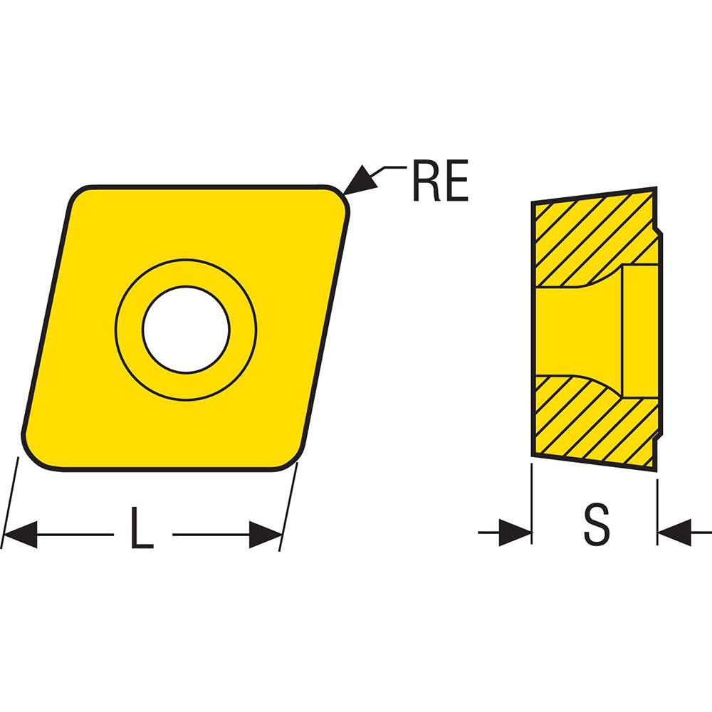 Seco - Milling Insert: ANSI CCMX08T308-E07, ISO CCMX08T308 Seco - Milling Insert: ANSI CCMX08T308-E07, ISO CCMX08T308