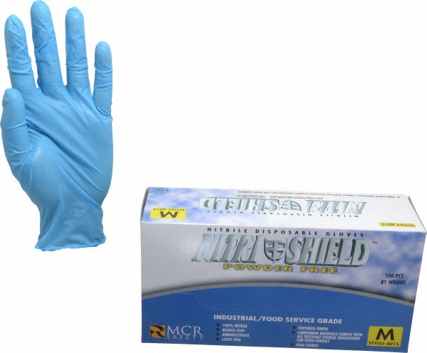 MCR Safety Guanti Monouso In Nitrile Heavy Duty - X-Large, Colore Nero, Confezione 1 Paio, Modello 6062XL NitriShield Stealth