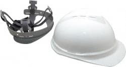 MSA 10034018 Hard Hat: Impact Resistant, Vented, Type 1, Class C, 4-Point Suspension 