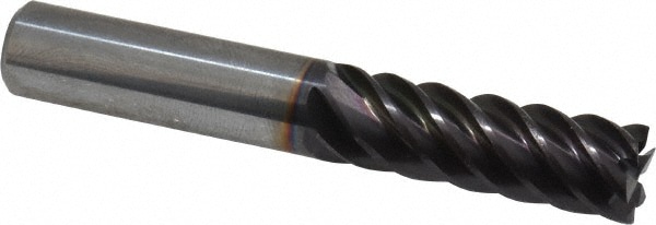 Guhring 9031150095200 Square End Mill: 3/8 Dia, 1 LOC, 3/8 Shank Dia, 2-1/2 OAL, 6 Flutes, Solid Carbide Image