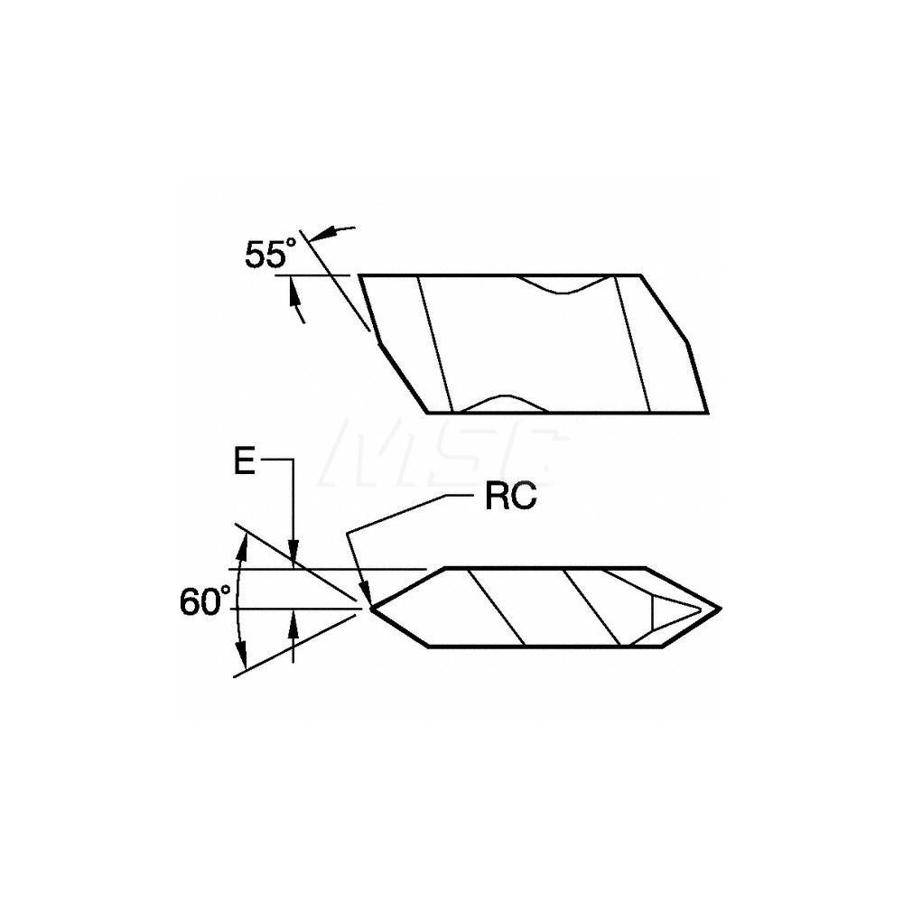 Kennametal - Threading Insert: NT2R KCU10, Carbide | MSC Direct