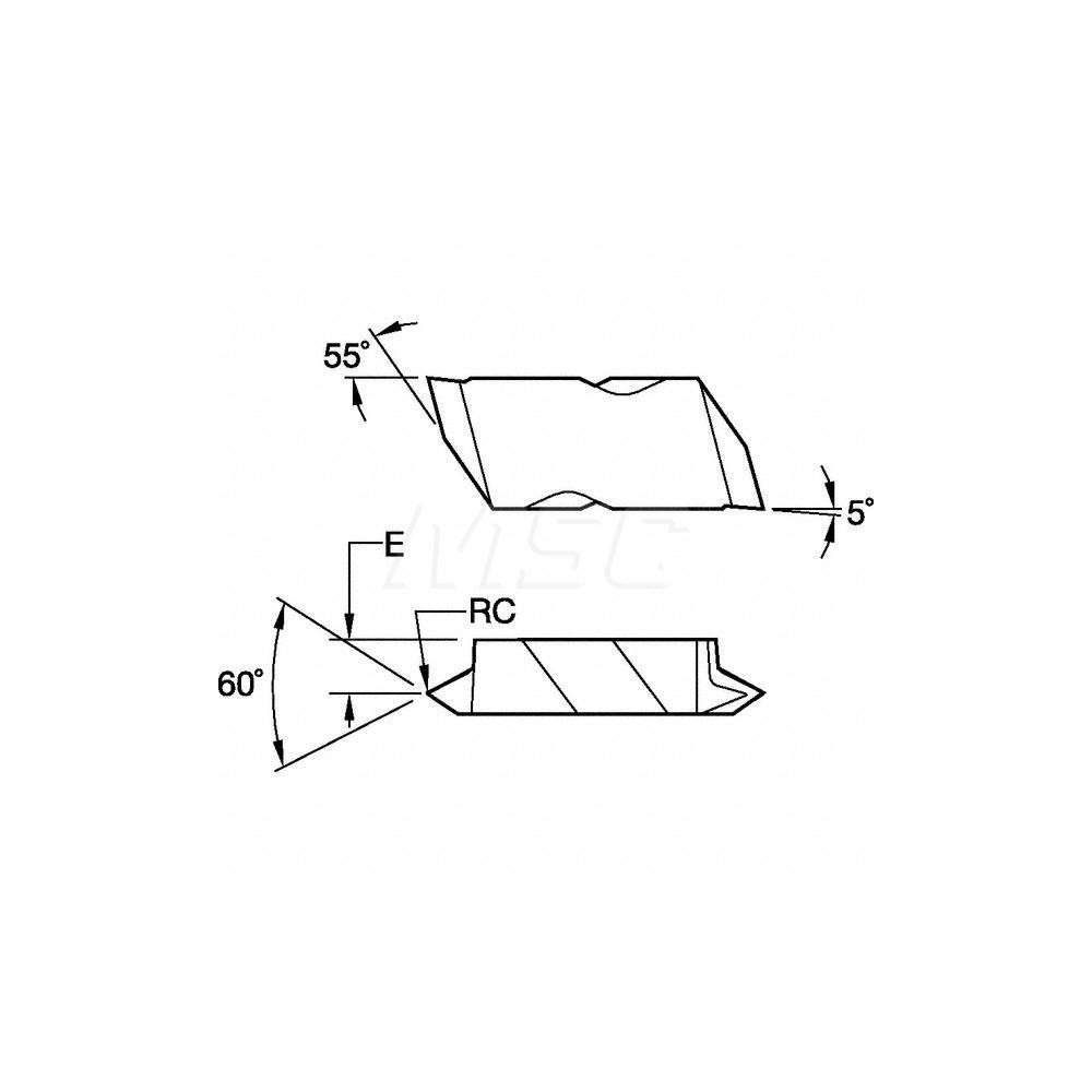 Kennametal Threading Insert NTK2R KCU10, Carbide MSC Direct