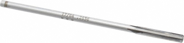 Made in USA 24002656 Chucking Reamer: 17/64" Dia, 6" OAL, 1-1/2" Flute Length, Straight Shank, Solid Carbide Image