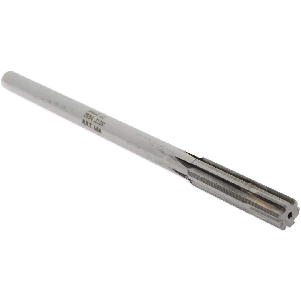 Made in USA 24005156 Chucking Reamer: 33/64" Dia, 8" OAL, 2" Flute Length, Straight Shank, Solid Carbide Image