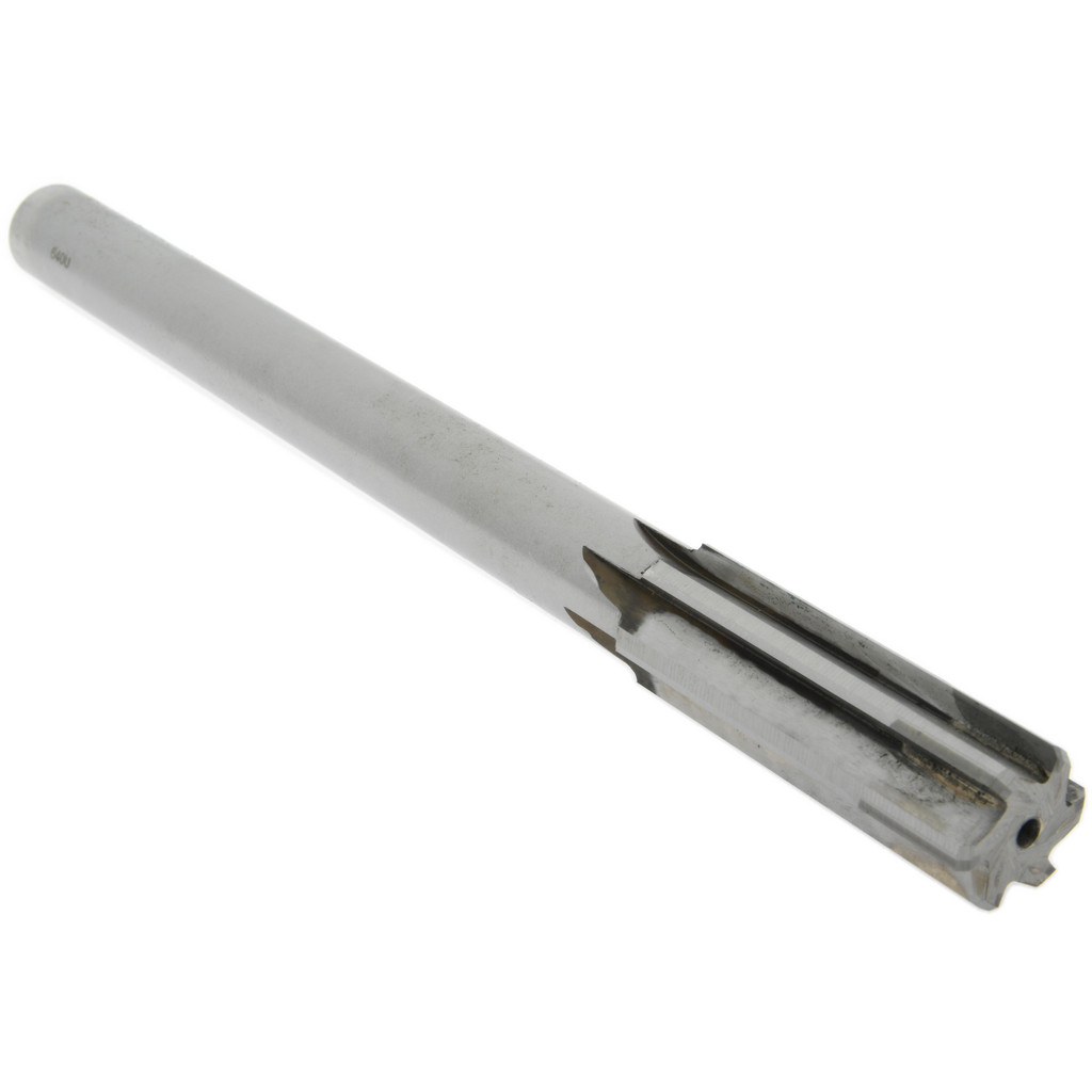 Made in USA 240027 Chucking Reamer: 27/32" Dia, 9-1/2" OAL, 2-1/2" Flute Length, Straight Shank, Solid Carbide Image