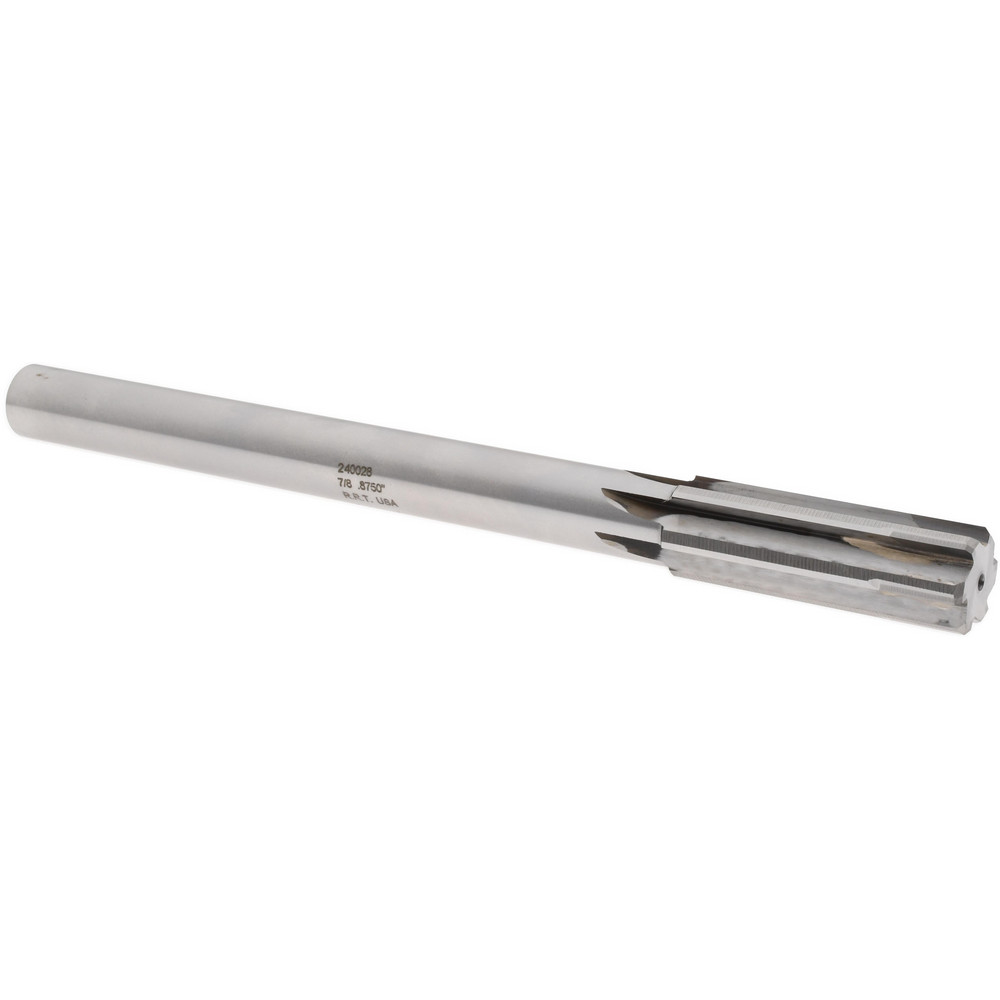 Made in USA Chucking Reamer 7/8" Dia, 10" OAL, 25/8" Flute Length