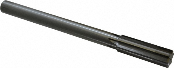 Made in USA 24008906 Chucking Reamer: 57/64" Dia, 10" OAL, 2-5/8" Flute Length, Straight Shank, Solid Carbide Image