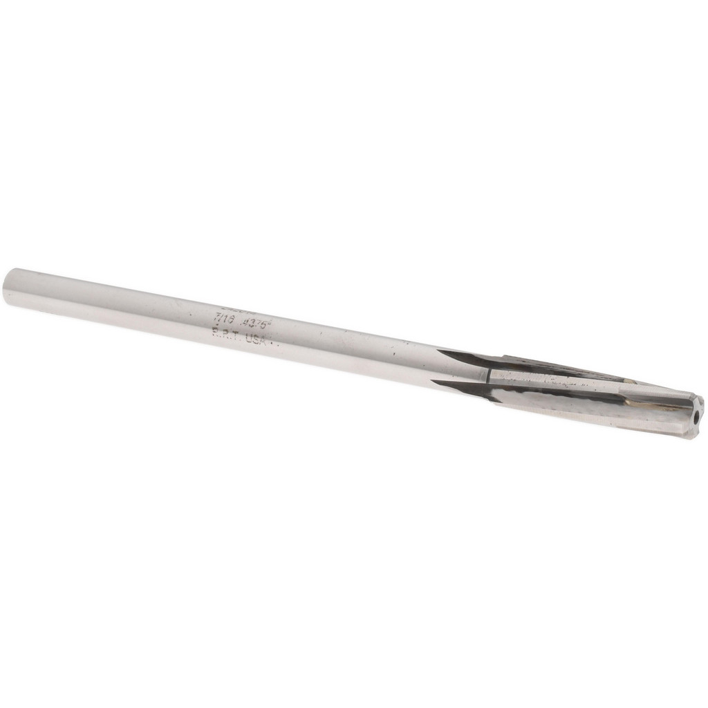 Made in USA 242014 Chucking Reamer: 7/16" Dia, 7" OAL, 1-3/4" Flute Length, Straight Shank, Solid Carbide Image