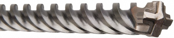 Milwaukee Tool | Milwaukee Rotary Hammer Drill Bit: 1/2" Dia, 1/2" SDS-Plus Shank, 4 Flute, Carbide Tipped & High Speed Steel - 16" Flute Length, 18"