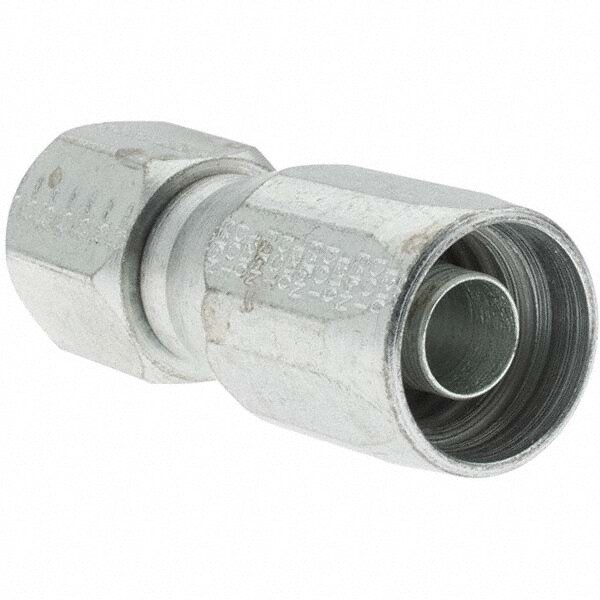 3/4-16 JIC, Carbon Steel Reusable Hose Female Swivel Fitting