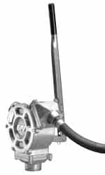 Hand-Operated Drum Pumps; Pump Type: Double Action Piston ; Ounces per Stroke: 64.00 ; Material: Aluminum