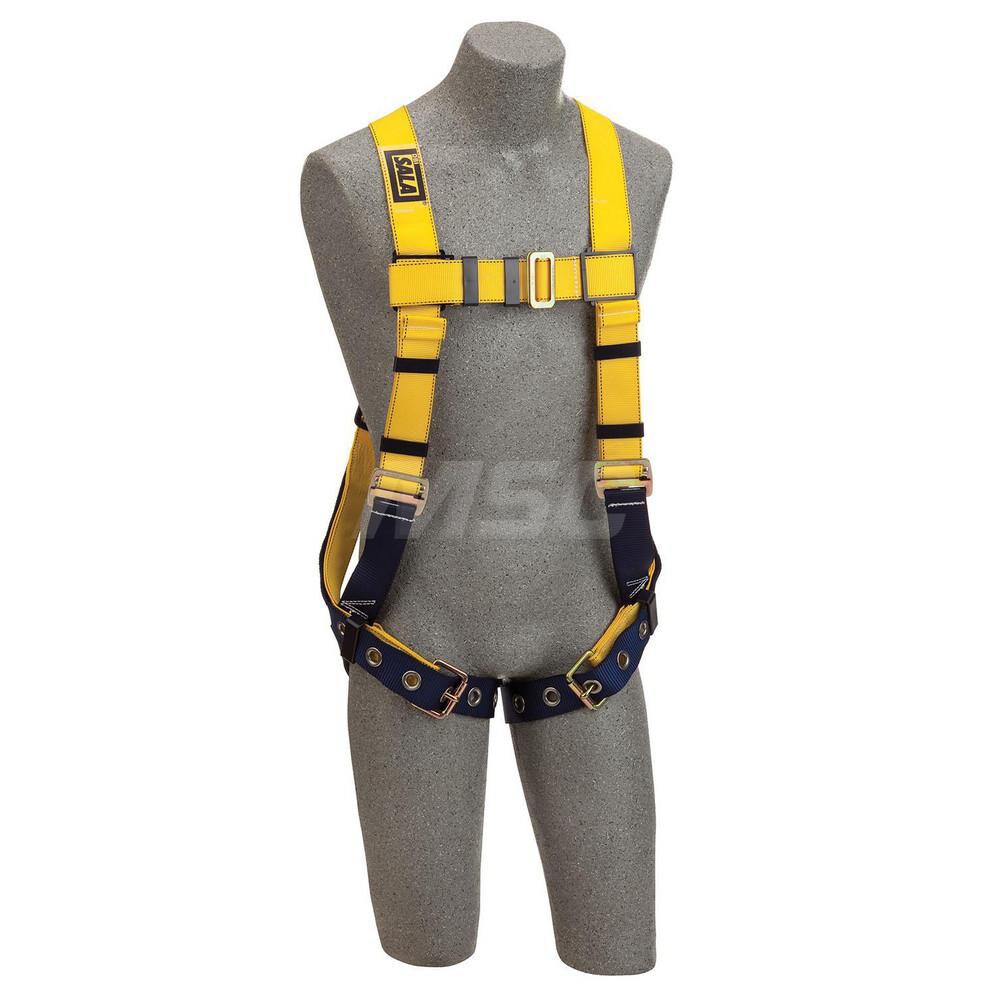 Fall Protection Harnesses: 420 Lb, Construction Style, Size X-Large, For General Industry, Polyester, Back