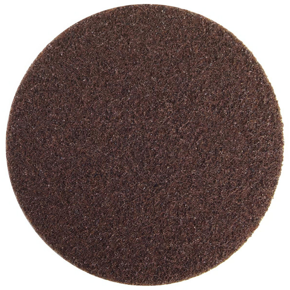 Hook & Loop Disc: 4" Dia, 50 Grit, Non-Woven, Aluminum Oxide - Coarse Grade, Nylon Backing