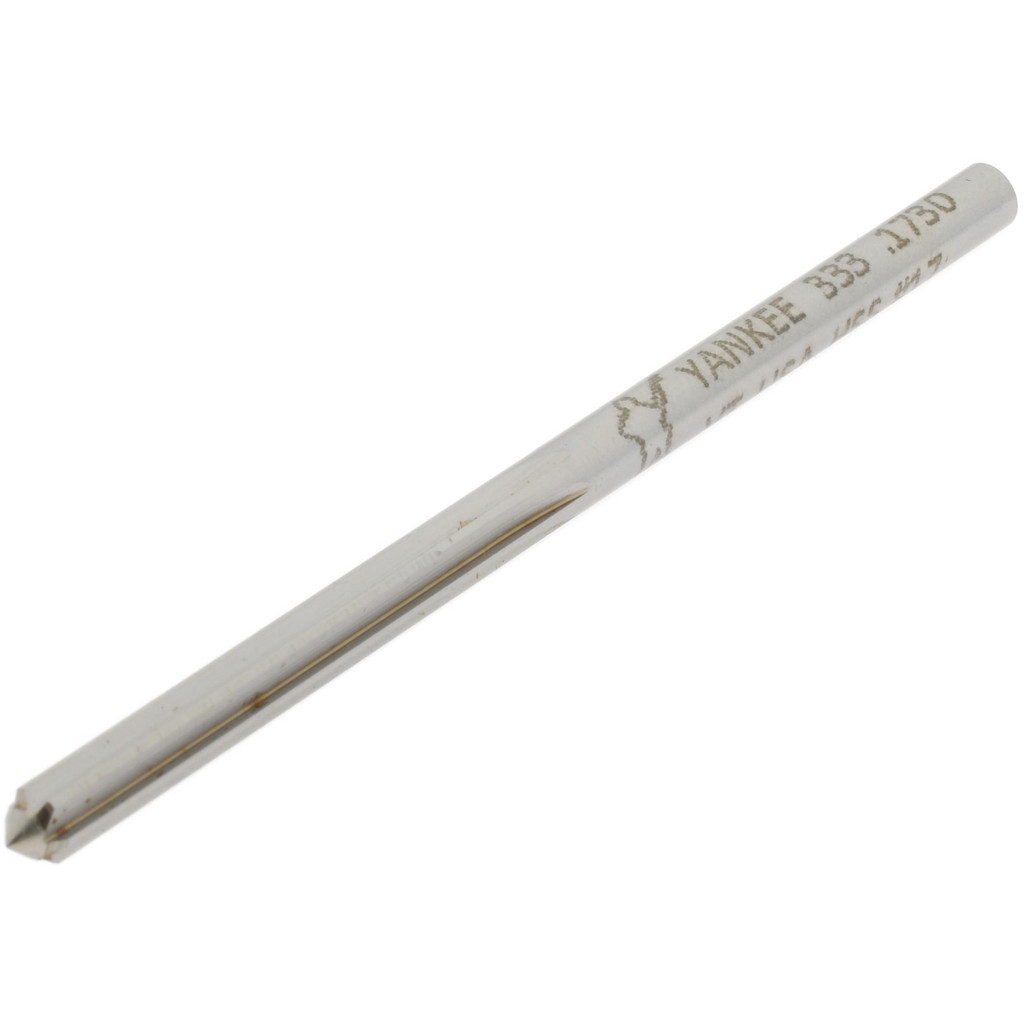 Made in USA 333-0.1850 Chucking Reamer: 0.185" Dia, 3-1/2" OAL, 1-1/8" Flute Length, Straight Shank, High Speed Steel Image