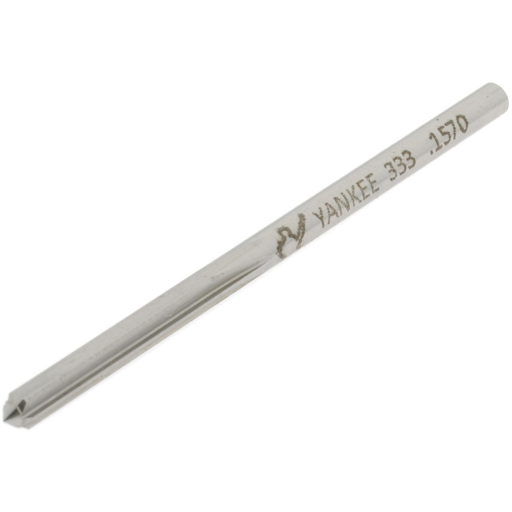 Made in USA 333-0.1590 Chucking Reamer: 0.159" Dia, 3-1/4" OAL, 1-1/8" Flute Length, Straight Shank, High Speed Steel Image