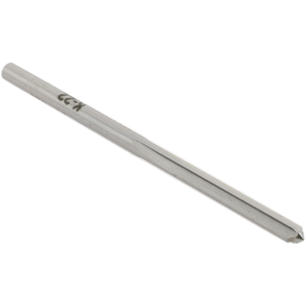 Made in USA 333-0.1440 Chucking Reamer: 0.144" Dia, 3" OAL, 1" Flute Length, Straight Shank, High Speed Steel Image
