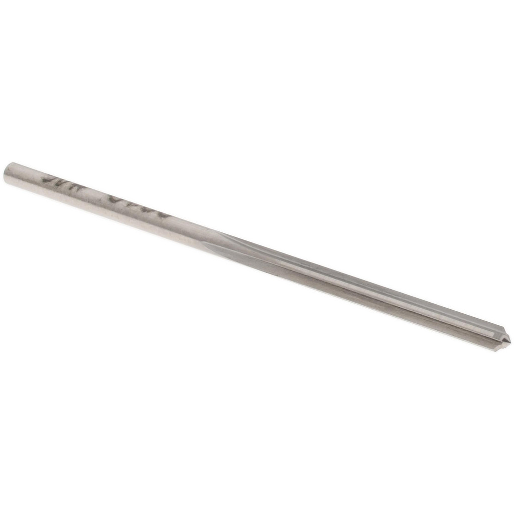 Made in USA 333-0.0810 Chucking Reamer: 0.081" Dia, 2-1/8" OAL, 3/4" Flute Length, Straight Shank, High Speed Steel Image