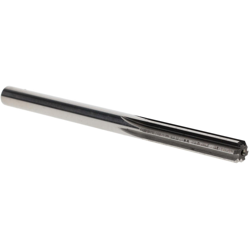 Made in USA 333-0.2969 Chucking Reamer: 19/64" Dia, 4-3/8" OAL, 1-1/2" Flute Length, Straight Shank, High Speed Steel Image